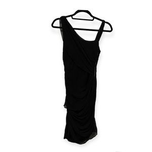 MM Couture by Miss Me Asymmetric Rayon Silk Layered Ruffle Mini Dress Bodycon M